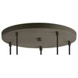 Woodbridge Lighting Candice 5-Light Glass Cluster Pendant in Swizzle/Chrome