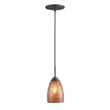 Woodbridge Lighting Venezia 3-Light Glass Cluster Pendant in Bronze/Purple