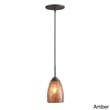 Woodbridge Lighting Venezia 3-Light Glass Cluster Pendant in Bronze/Purple