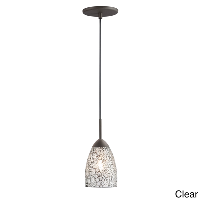 Woodbridge Lighting Venezia 3-Light Glass Cluster Pendant in Bronze/Purple