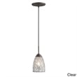 Woodbridge Lighting Venezia 3-Light Glass Cluster Pendant in Bronze/Purple