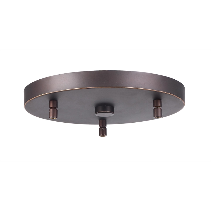 Woodbridge Lighting Venezia 3-Light Glass Cluster Pendant in Bronze/Mirror