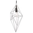 Woodbridge Lighting Lanning 1-Light Metal Mini-Pendant in Chrome/Black