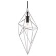 Woodbridge Lighting Lanning 1-Light Metal Mini-Pendant in Nickel/Black