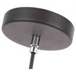 Woodbridge Lighting Lanning 1-Light Metal Mini-Pendant in Nickel/Black