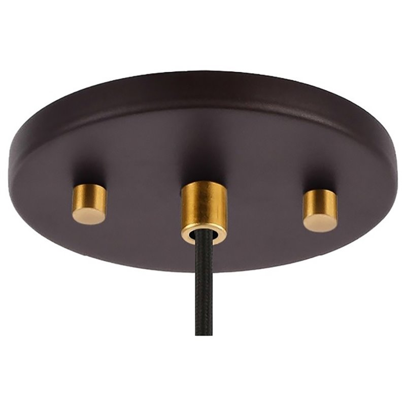 Woodbridge Lighting Regent Park 1Lt Glass Halogen G9 Pendant in Brass/Bronze