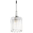 Woodbridge Lighting Regent Park 1Lt Glass Halogen Pendant in Chrome/Bronze
