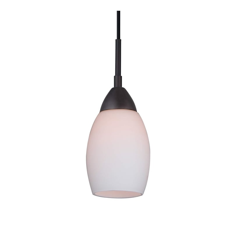 Woodbridge Lighting Olivia 3-Light Glass Cluster Pendant in Bronze/Opal