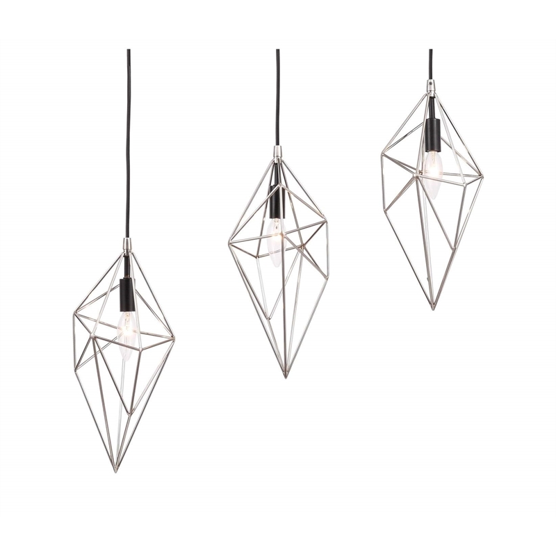 Woodbridge Lighting Lanning 5-Light Metal Linear Pendant in Nickel