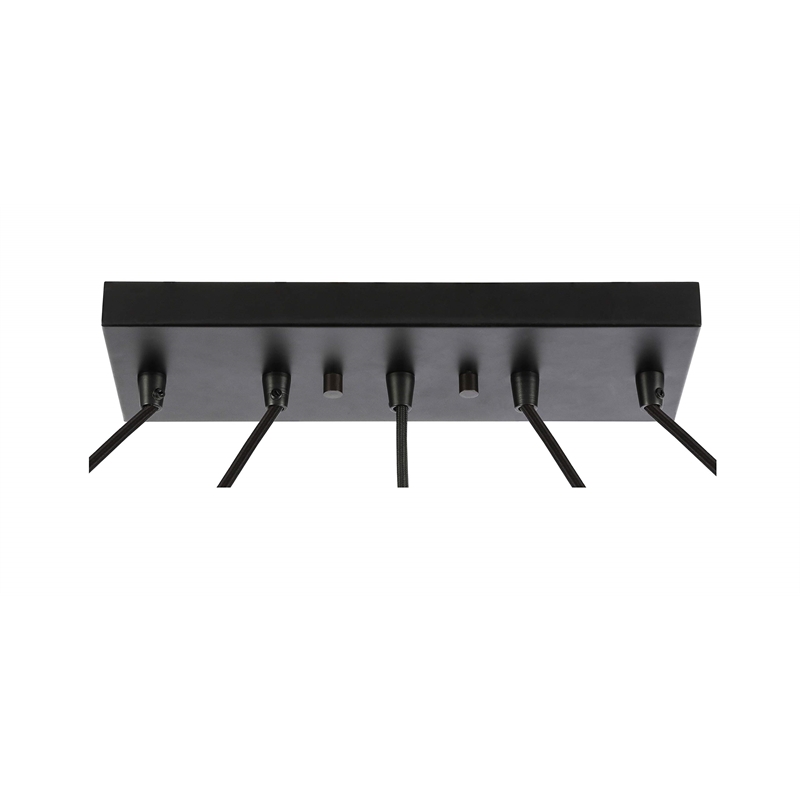 Woodbridge Lighting Lanning 5-Light Metal Linear Pendant in Antique Brass/Bronze