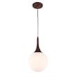 Woodbridge Lighting Art Glass 1-Light Mini-Pendant in Hiatus/Metallic Bronze