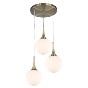 Woodbridge Lighting Art Glass 1-Light Mini-Pendant in Matte/Metallic Bronze