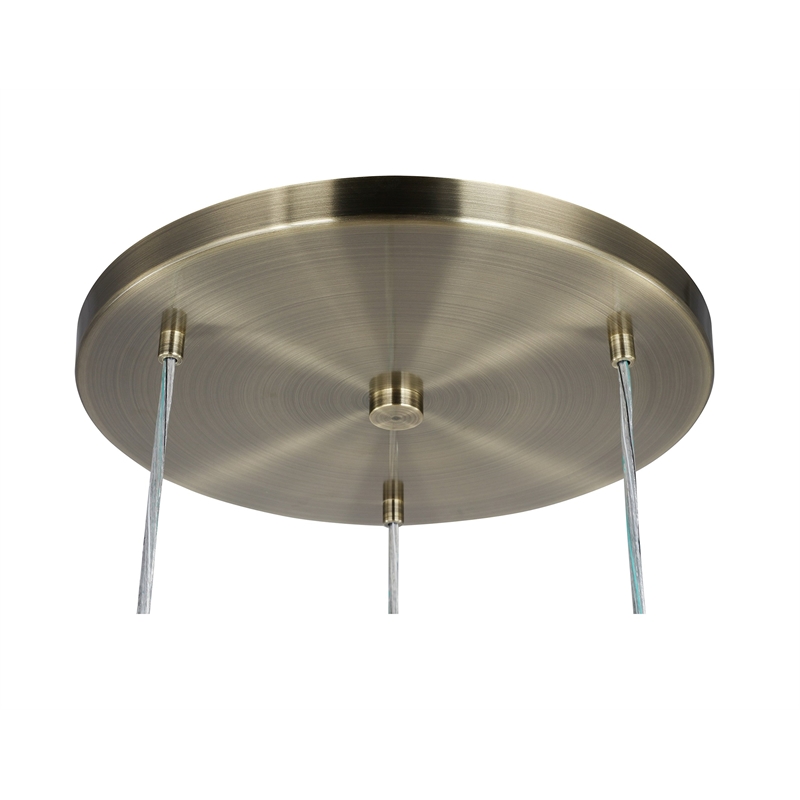 Woodbridge Lighting Art Glass 1-Light Mini-Pendant in Matte/Metallic Bronze