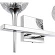 Woodbridge Lighting Bristol 2-Light Glass Bath Light in Chrome/Mercury Crystal