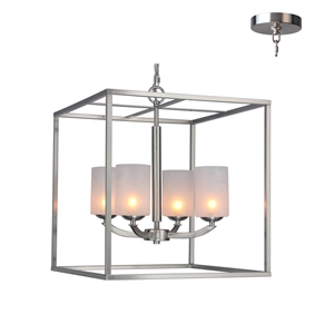 Woodbridge Lighting Art Glass 1-Light Mini-Pendant in Matte/Satin Nickel