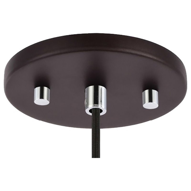 Woodbridge Lighting Bristol 1Lt Glass Mini-Pendant in Chrome/Bronze/Mercury