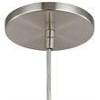 Woodbridge Lighting Austin 1-Light Glass Mini-Pendant in Satin Nickel/Clear