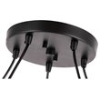 Woodbridge Lighting Austin 5-Light Glass Chandelier in Bronze/Clear Seedy