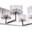 Woodbridge Lighting Candice 3Lt Glass Bath Light in Chrome/Swizzle Stick