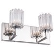 Woodbridge Lighting Candice 2Lt Glass Bath Light in Chrome/Swizzle Stick