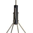 Woodbridge Lighting Bentley 4-Light ST64 Metal Chandelier in Brass/Black
