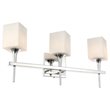 Woodbridge Lighting Chelsea 3Lt Glass Bath Light in Chrome/Opal