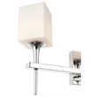 Woodbridge Lighting Chelsea 3Lt Glass Bath Light in Chrome/Opal