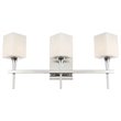 Woodbridge Lighting Chelsea 3Lt Glass Bath Light in Chrome/Opal