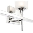 Woodbridge Lighting Chelsea 3Lt Glass Bath Light in Chrome/Sand Blasted