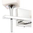 Woodbridge Lighting Chelsea 2Lt Glass Bath Light in Chrome/Opal