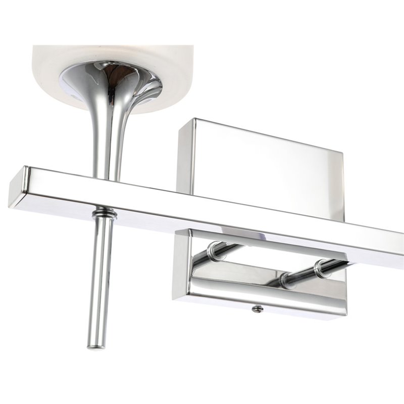 Woodbridge Lighting Chelsea 2Lt Glass Bath Light in Chrome/Sand Blasted