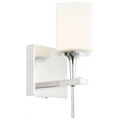 Woodbridge Lighting Chelsea 1Lt Glass Bath/Wall Light in Chrome/Opal