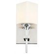 Woodbridge Lighting Chelsea 1Lt Glass Bath/Wall Light in Chrome/Opal
