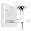 Woodbridge Lighting Chelsea 1Lt Glass Bath/Wall Light in Chrome/Sand Blasted