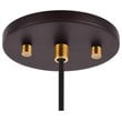 Woodbridge Lighting Elise 1-Light Glass Mini-Pendant in Brass/Bronze/Opal
