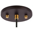 Woodbridge Lighting Chelsea 1Lt Glass Mini-Pendant in Brass/Bronze/Sand Blasted