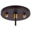 Woodbridge Lighting Chelsea 1Lt Glass Mini-Pendant in Brass/Bronze/Opal