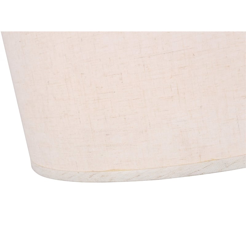 Woodbridge Lighting Drum 3-Light Fabric Pendant in Bronze/White