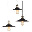 Woodbridge Lighting Fulton 3-Light Metal Shade Cluster Pendant in Bronze/Brass