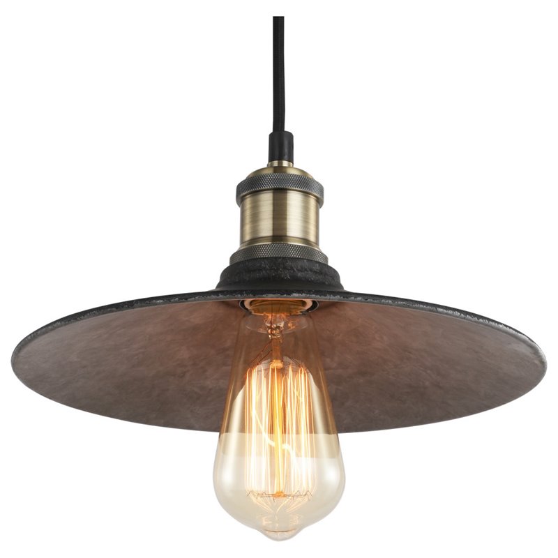Woodbridge Lighting Fulton 3-Light Metal Shade Cluster Pendant in Bronze/Brass