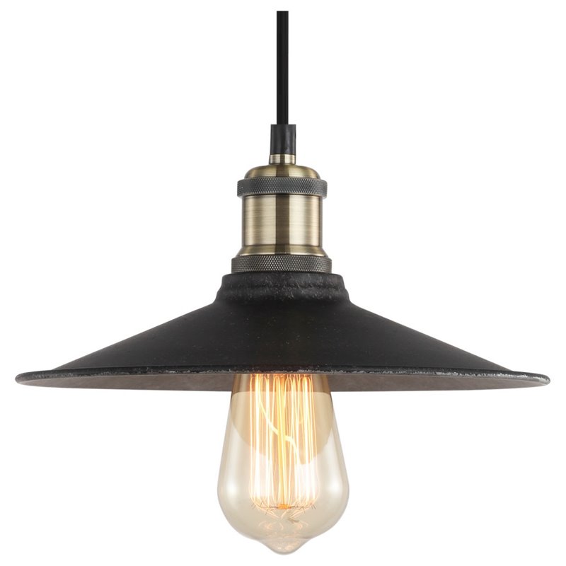 Woodbridge Lighting Fulton 3-Light Metal Shade Cluster Pendant in Bronze/Brass