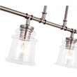 Woodbridge Lighting Elliot 4-Light Metal Linear Pendant in Antique Nickel