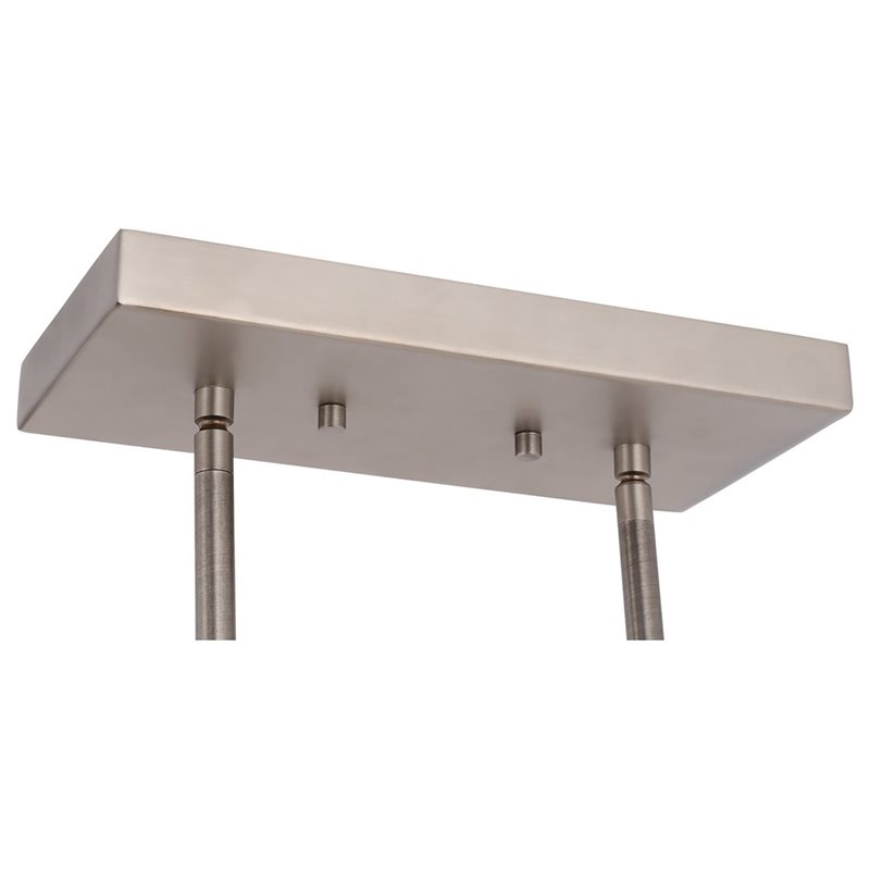 Woodbridge Lighting Elliot 4-Light Metal Linear Pendant in Antique Nickel