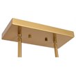 Woodbridge Lighting Elliot 4-Light Metal Linear Pendant in Brass