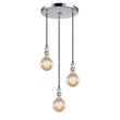 Woodbridge Lighting Fulton G125 3-Light Metal Cluster Pendant in Chrome