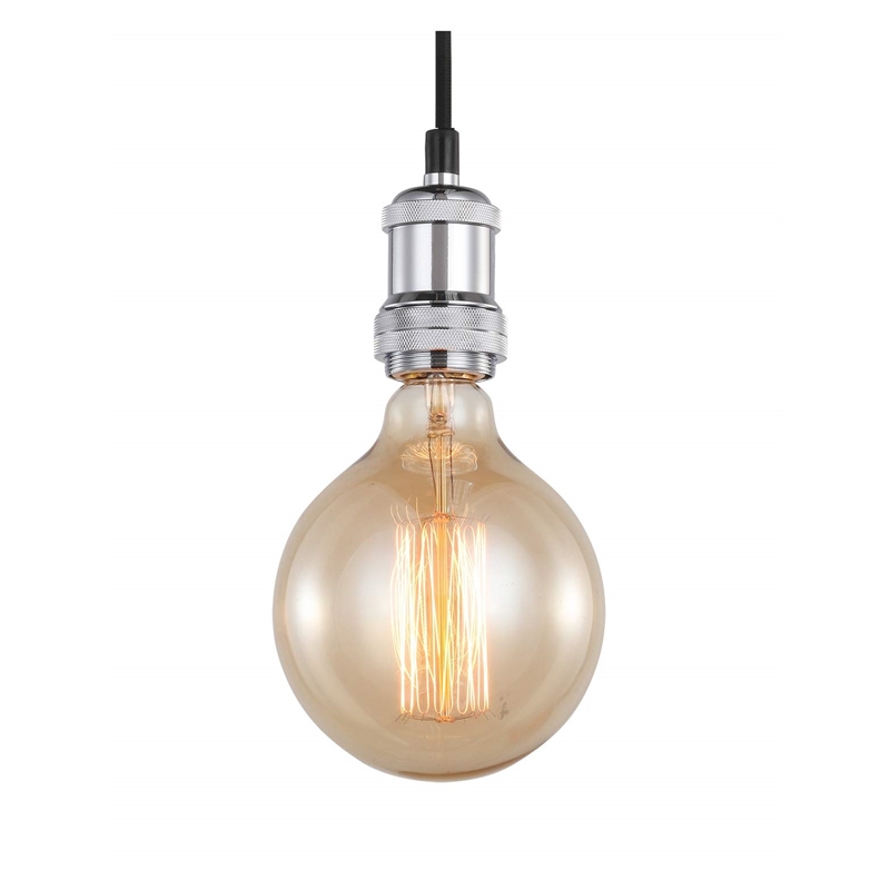 Woodbridge Lighting Fulton G125 3-Light Metal Cluster Pendant in Chrome/Bronze