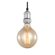 Woodbridge Lighting Fulton G125 3-Light Metal Cluster Pendant in Chrome/Bronze