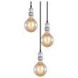 Woodbridge Lighting Fulton G125 5-Light Metal Cluster Pendant in Chrome/Bronze