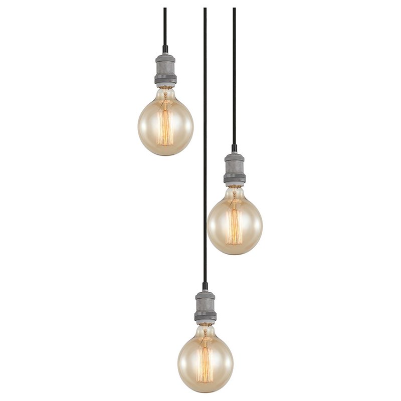Woodbridge Lighting Fulton G125 5-Light Metal Cluster Pendant in Gray/Bronze