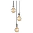 Woodbridge Lighting Fulton G125 5-Light Metal Cluster Pendant in Gray/Bronze